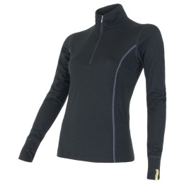 Tricou funcțional femei Sensor Merino Active negru