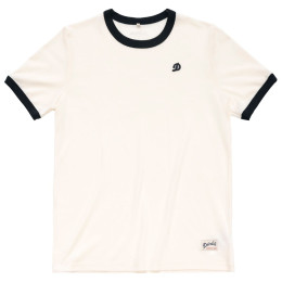 Tricou Devold Archive Ringer Tee alb WHITE/INK