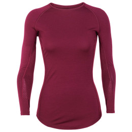 Tricou funcțional femei Icebreaker 200 Zone LS Crewe vișiniu