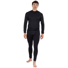 Tricou funcțional bărbați Fundango Novak Midlayer negru black