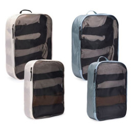 Set organizatoare Thule Packing cube set L gri/alb bílá/Pond Gray