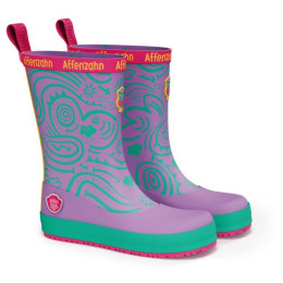 Cizme de cauciuc copii Affenzahn Rainboot Vegan Plashy Owl violet Owl