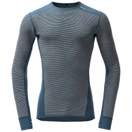 Tricou funcțional bărbați Devold Reverso Merino Shirt Man albastru Griffin