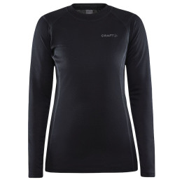 Tricou funcțional femei Craft Core Warm Baselayer Ls negru