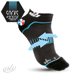 Șosete funcționale EB Climbing Carbon socks negru/albastru Černá