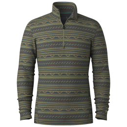 Tricou funcțional bărbați Smartwool M Classic Thermal Merino Base Layer 1/4 Zip kaki închis WINTER MOSS SUMMMIT SOUL