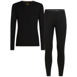 Set funcțional bărbați Icebreaker M 175 Everyday LS Crewe and Leggings Set negru Black