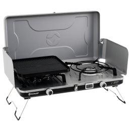 Aragaz pentru camping Outwell Merapi Pro Duo Deluxe argintiu Silver Grey