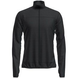 Hanorac funcțional bărbați Icebreaker Men Merino Blend 300 RealFleece™ Descender LS Zip negru Black