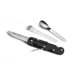 Cuțit multifuncțional TB OUTDOOR Bivouac Camp Knife negru