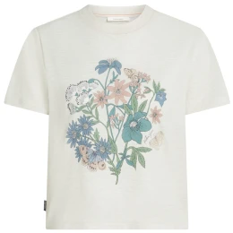 Tricou femei Icebreaker Merino 150 Tech Lite SS Crop Tee NZ Flora