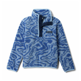 Hanorac copii Columbia Helvetia™ II Printed Half Snap Fleece Mountain Blue T albastru Mountain Blue T