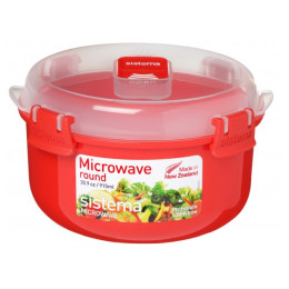 Bol cu capac Sistema Round Microwave roșu