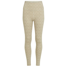 Colanți funcționali femei Icebreaker Women M 260 Tech Vrtx H R Leg AlpGeo bej/alb Undyed/Cumin/J
