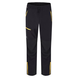 Pantaloni softshell bărbați Hannah Claim II negru/galben