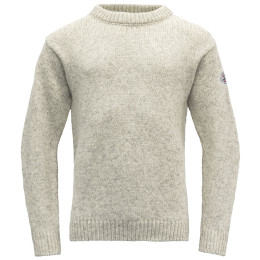 Hanorac funcțional bărbați Devold Nansen Wool Sweater gri deschis GREY MELANGE