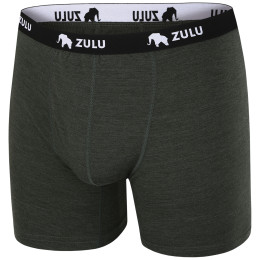 Boxeri bărbați Zulu Merino 160 6in verde închis dark green melange