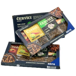 Greieri comestibili Sens Greieri crocanți & viermi – cutie cadou gourmet