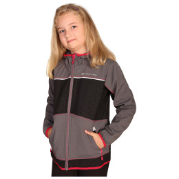 Geacă softshell copii Alpine Pro Stormo 2 gri/roz