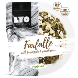 Lyo food  Farfalle cu gorgonzola cu spanac 370 g