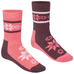 Set șosete Kari Traa Rusa Sock 2Pk roșu Cocoa Powder