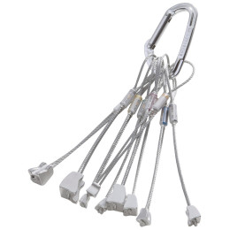 Dispozitiv de siguranță Rock Empire Alu Nuts 4 argintiu