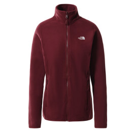 Hanorac femei The North Face 100 Glacier Full Zip roșu