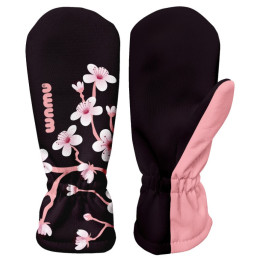 Mănuși softshell pentru copii WAMU Pink roz DARK PURPLE