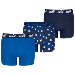 Boxeri pentru băieți Puma Elements Printed Boxers 3P