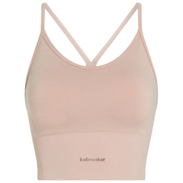 Bustieră Icebreaker Merino Blend 260 Seamless Rib Strappy Tank roz PINK QUARTZ