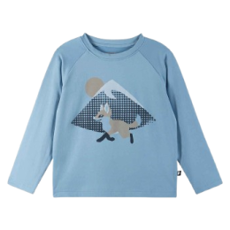 Tricou copii Reima Kouluun albastru Cloudy Blue