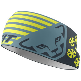 Bentiță Dynafit Graphic Performance Headband albastru/galben 3161 - smoke blue/0720 FLAG