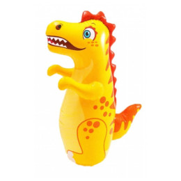 Manechin gonflabil Intex
			3-D Bop Bags 44669NP galben dinosaurus