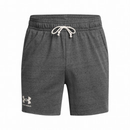Pantaloni scurți bărbați Under Armour Rival Terry 6in Short gri Gray