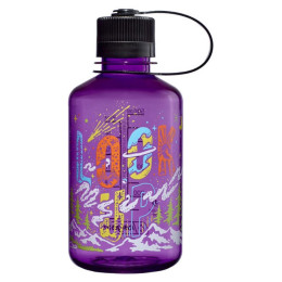 Sticlă Nalgene Narrow Mouth Wild Expressions 500 ml violet Purple 'Look Up'