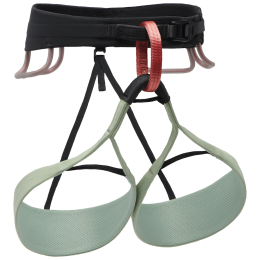 Ham de alpinsim femei Black Diamond W Solution Harness verde deschis/negru Desert Sage
