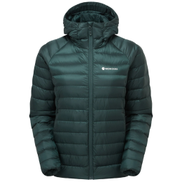 Geacă de iarnă femei Montane F Anti Freeze Hoodie verde închis DEEP FOREST