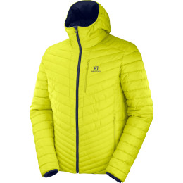 Geacă bărbați Salomon Drifter Loft Hoodie verde/albastru