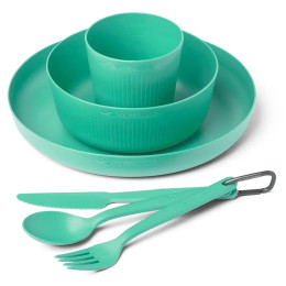 Set de veselă Sea to Summit Camp Dinnerware Set - 6 pcs verde Cabbage