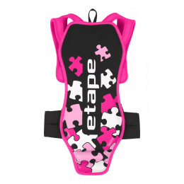Protector de coloana vertebrală copii Etape Junior Pro negru/roz