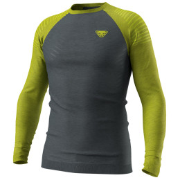 Tricou funcțional bărbați Dynafit Tour Light Merino M L/S Tee verde/negru 2881 - golden lime/0720