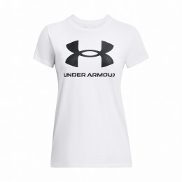 Tricou femei Under Armour W SPORTSTYLE LOGO SS alb White