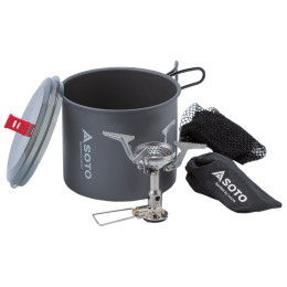 Arzător pentru camping Soto Amicus w/Igniter + New River Pot Combo