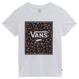 Tricou femei Vans Wm Boxed In Rose Crew alb