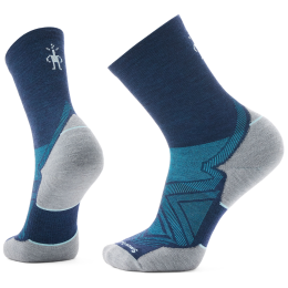 Șosete Smartwool Run Targeted Cushion Mid Crew Socks albastru/gri DEEP NAVY
