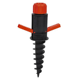 Vrták do země na slunečník Bo-Camp Beach Umbrella Auger Plastic negru/roșu