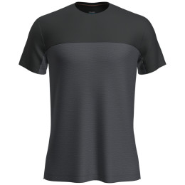 Tricou funcțional bărbați Icebreaker Men Merino 125 Cool-Lite™ Sphere III SS Tee Colour Block gri/negru Graphite Heather/Black/Cb