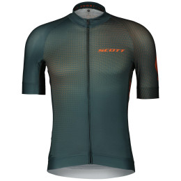 Tricou de ciclism bărbați Scott RC Pro SS verde/portocaliu