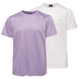 Tricou copii Hi-Tec Jodin Jr 2 Pack alb/violet WHITE/WISTERIA