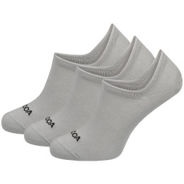 Șosete MOOA Essential Invisible 3-pack gri grey